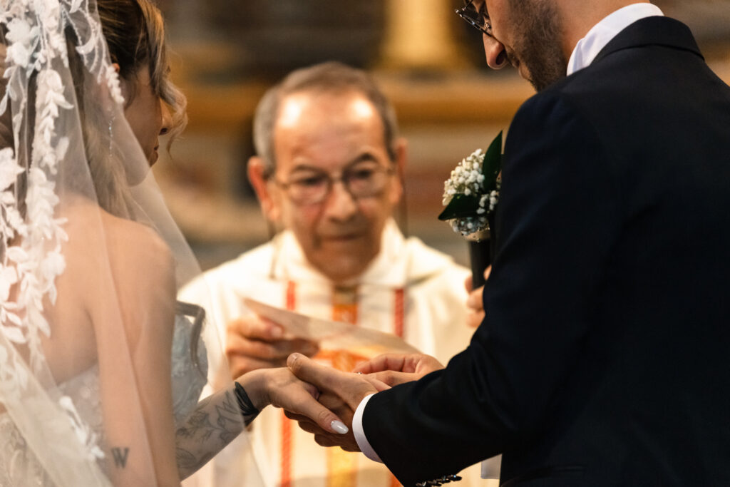 Scambio delle fedi nel duomo di Pinerolo