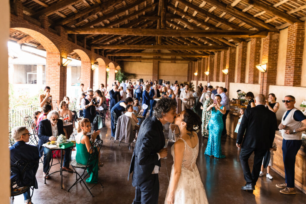 entrata degli sposi al ricevimento