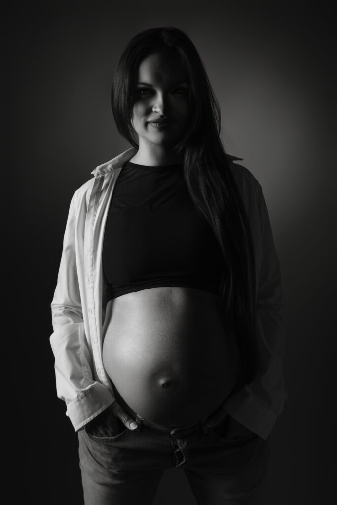 Primo piano Maternità bianco e nero