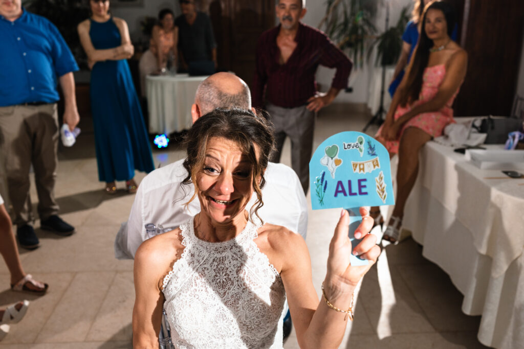 La festa e il gioco della verità con gli sposi