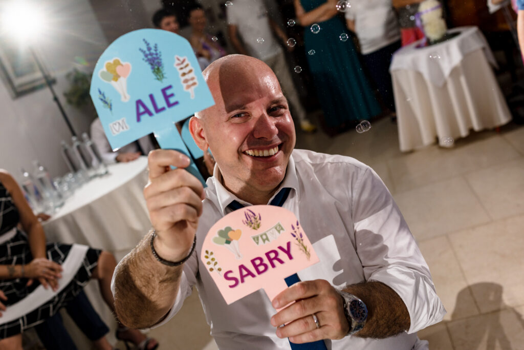 Gioco verità con lo sposo a Tenuta Variselle Lago di Viverone