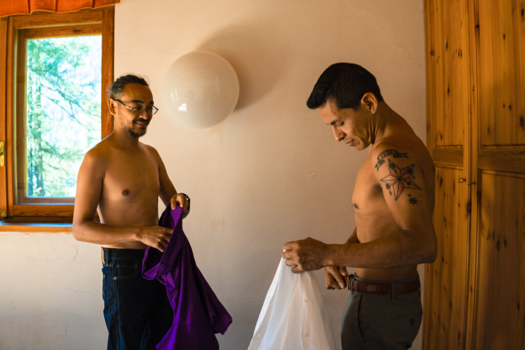 Preparazione dello sposo e del testimone