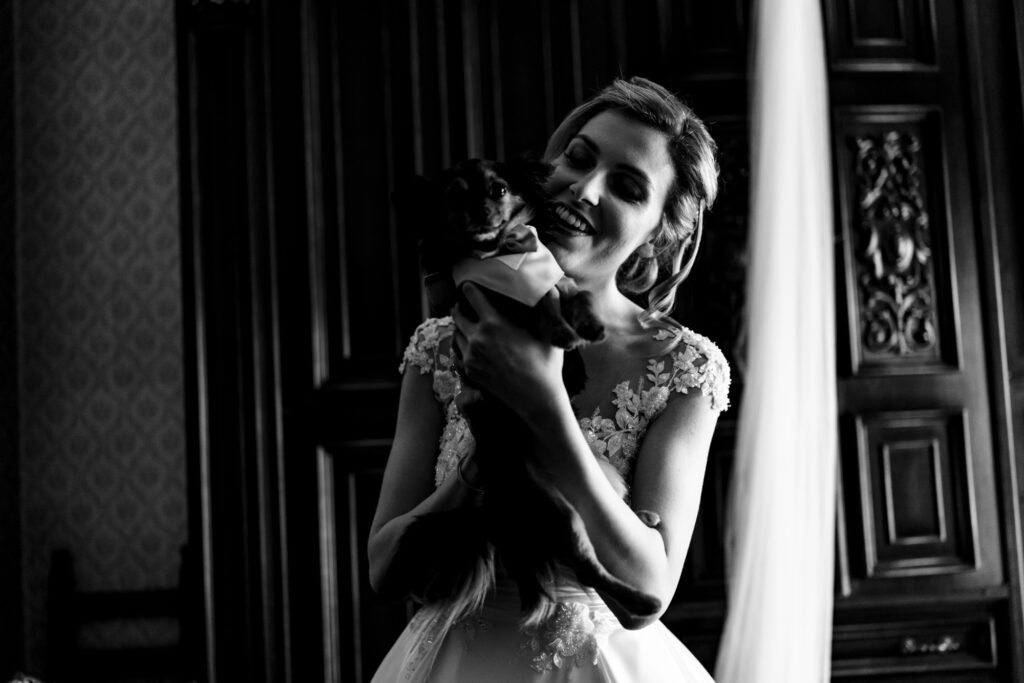 Jessica e il suo cagnolino prima del matrimonio