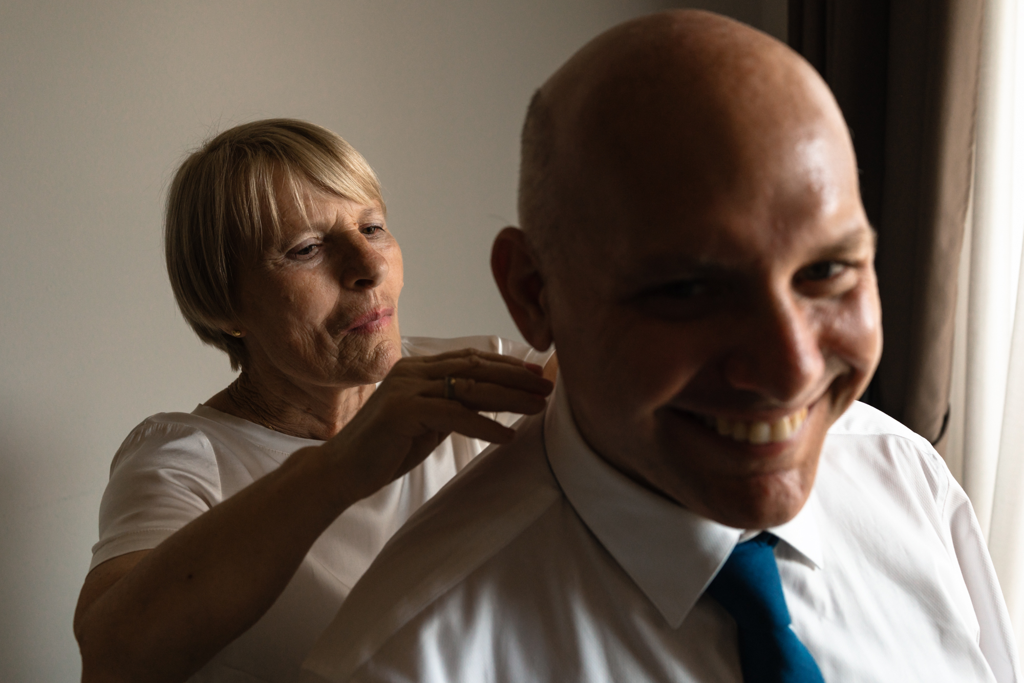 Alessio durante i preparativi a Tenuta Variselle