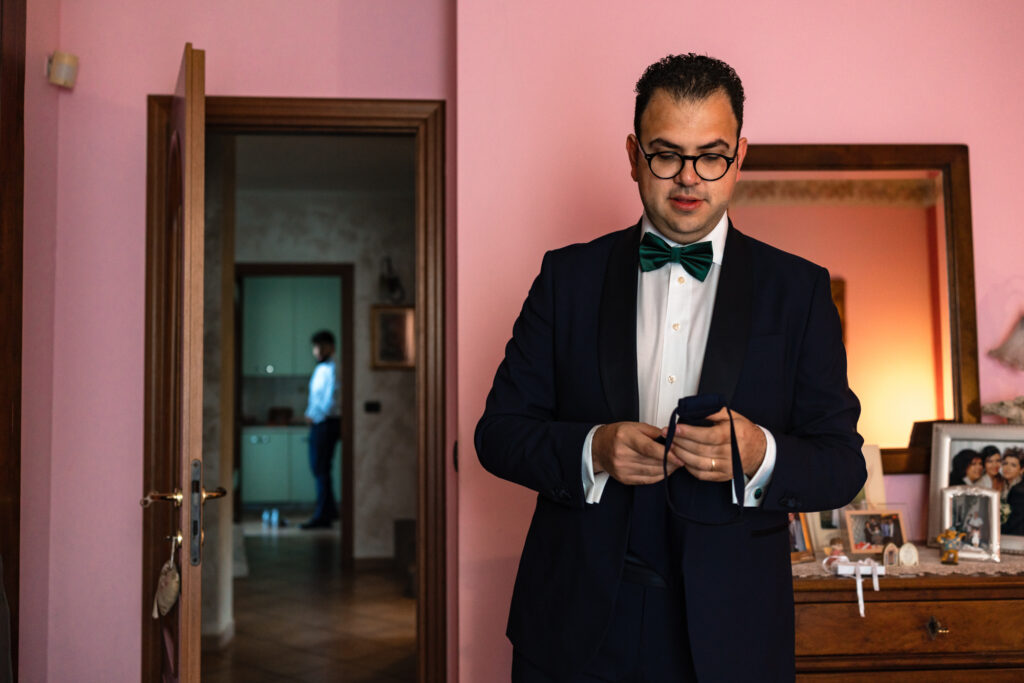 In attesa di andare alla cerimonia