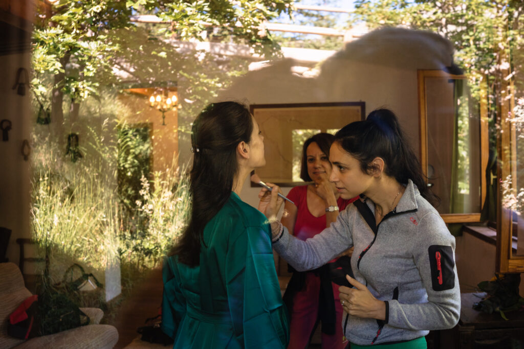 Momenti di preparazione della sposa a